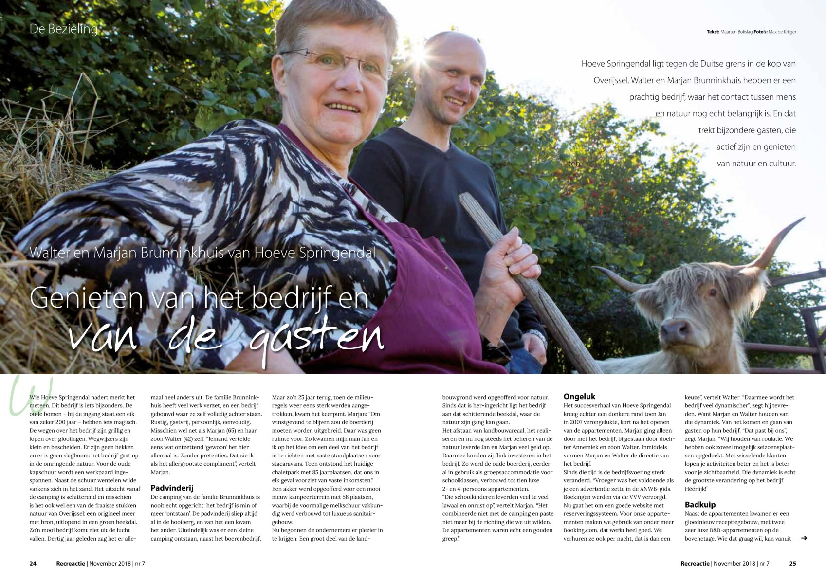 Artikel Recron over Hoeve Springendal blz1